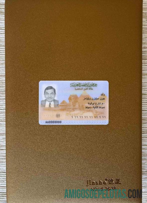 Egypt ID olhar de foto frente modelo